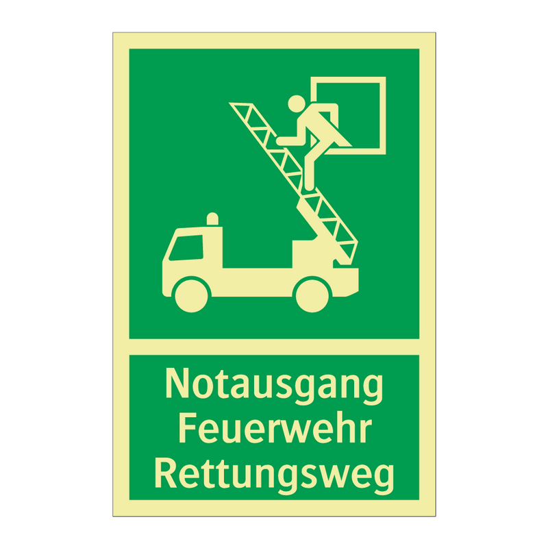 Notausgang Feuerwehr Rettungsweg