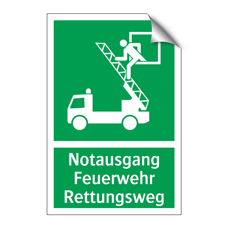 Notausgang Feuerwehr Rettungsweg