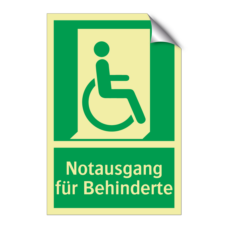 Notausgang für Behinderte