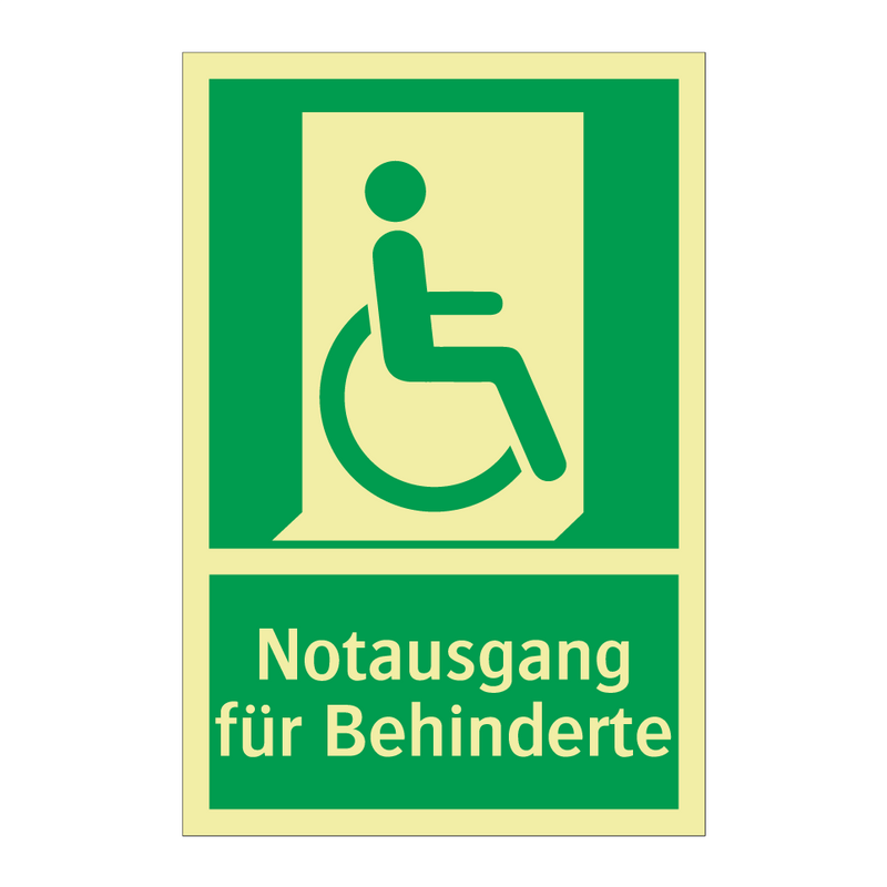 Notausgang für Behinderte