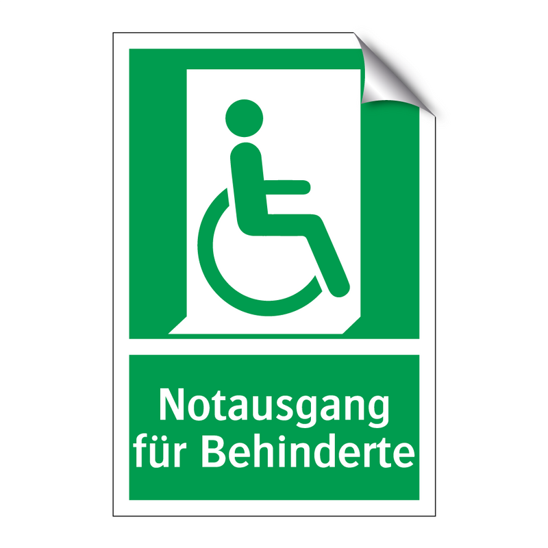 Notausgang für Behinderte