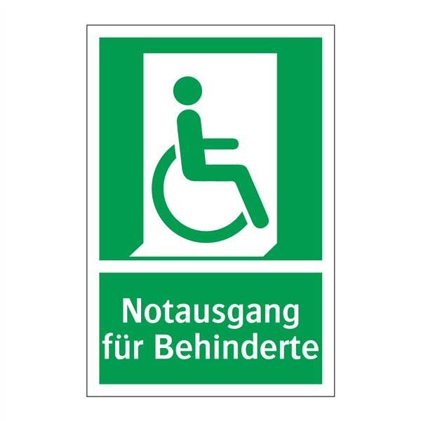 Notausgang für Behinderte