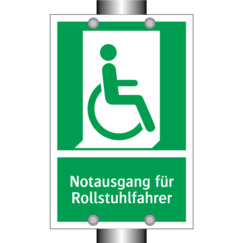 Notausgang für Rollstuhlfahrer