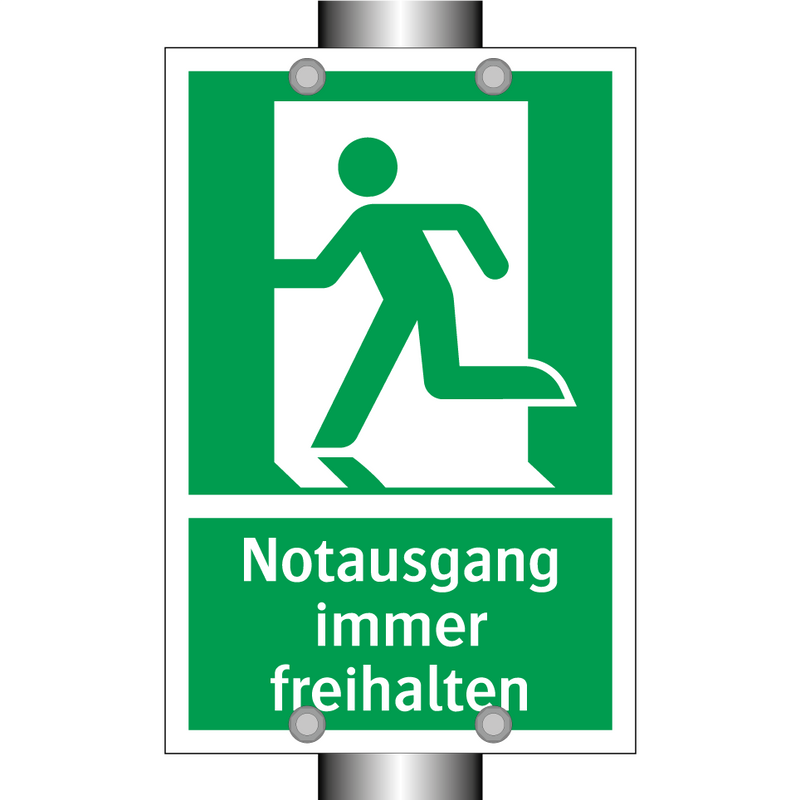 Notausgang immer freihalten