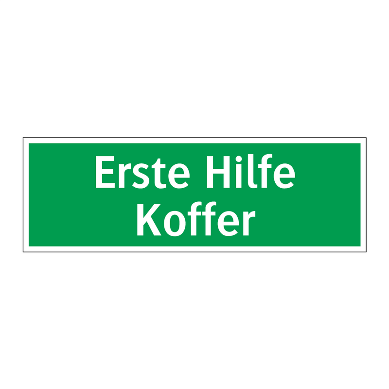 Erste Hilfe Koffer