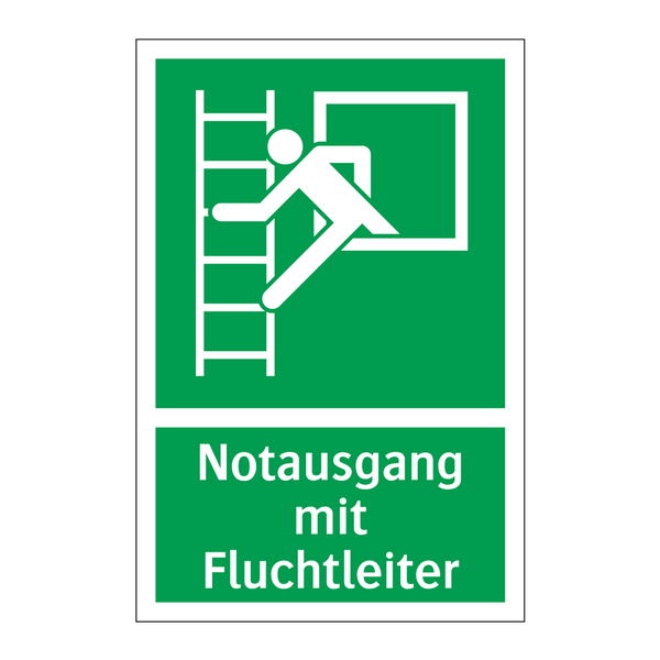 Notausgang mit Fluchtleiter