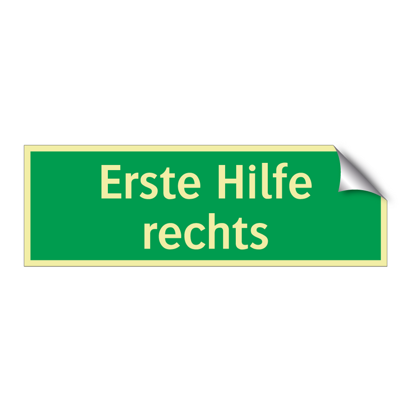 Erste Hilfe rechts