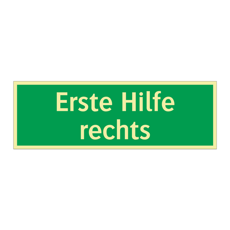 Erste Hilfe rechts