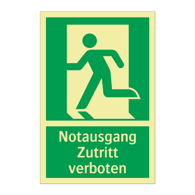 Notausgang Zutritt verboten