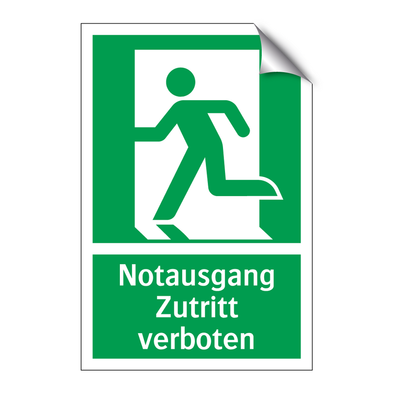 Notausgang Zutritt verboten