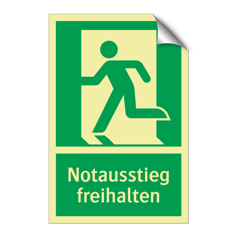 Notausstieg freihalten