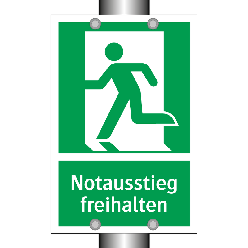 Notausstieg freihalten