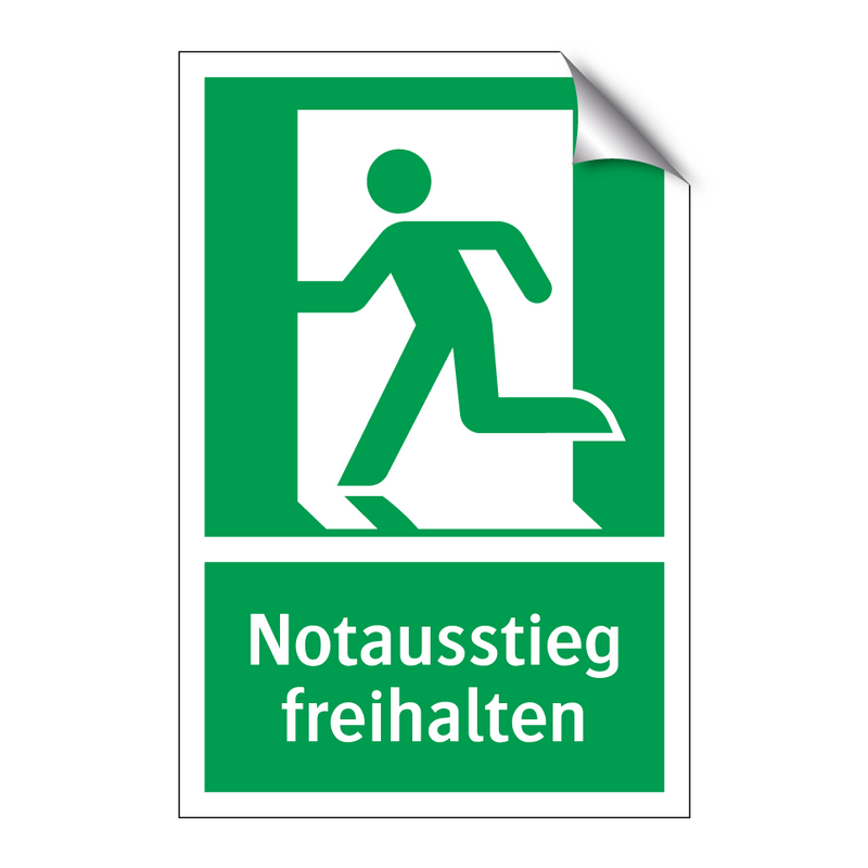 Notausstieg freihalten