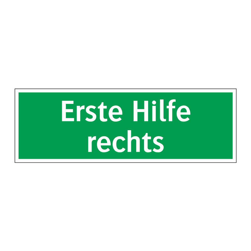 Erste Hilfe rechts