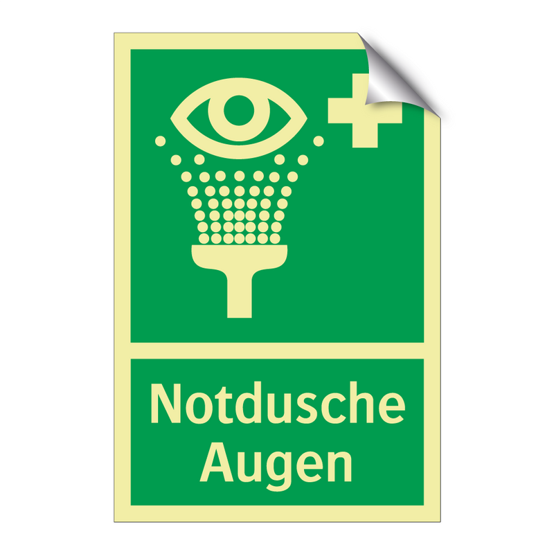 Notdusche Augen