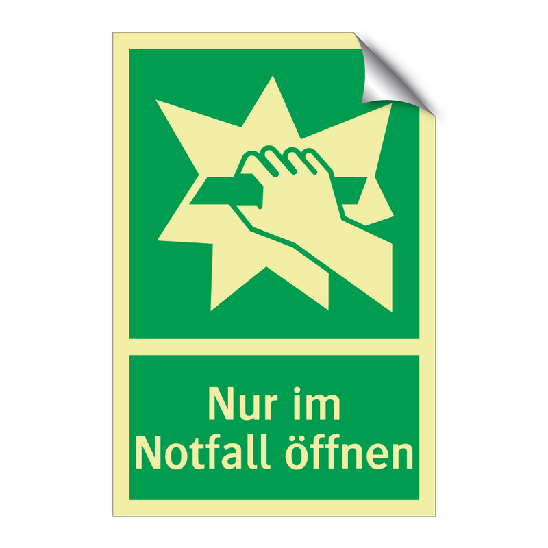 Nur im Notfall öffnen