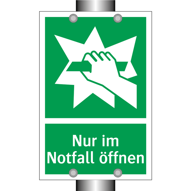 Nur im Notfall öffnen