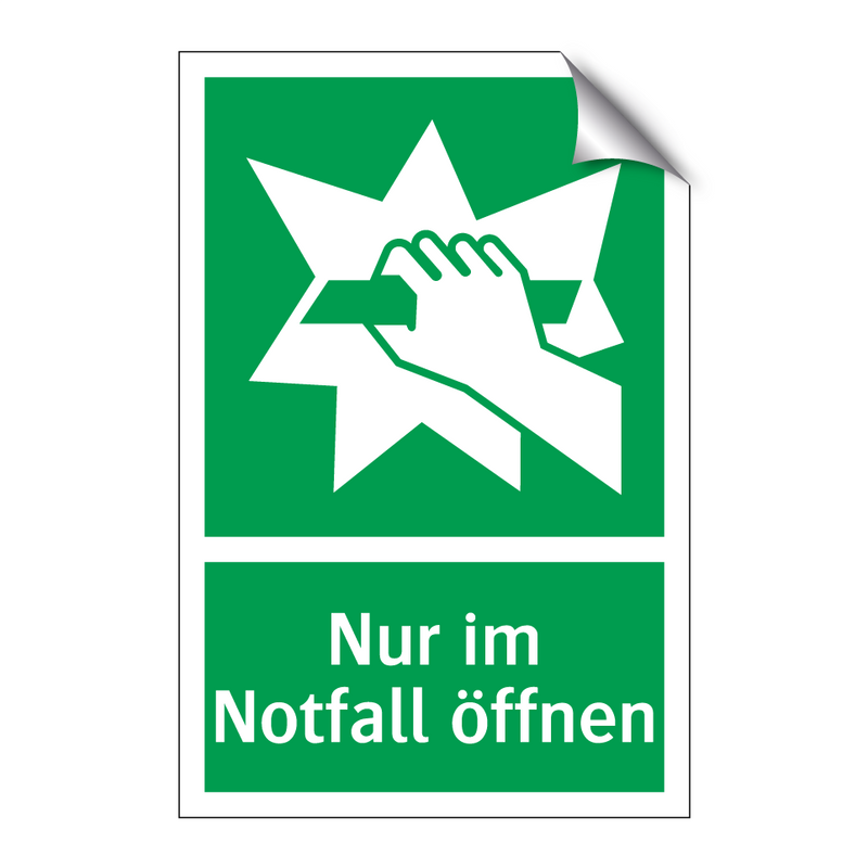 Nur im Notfall öffnen