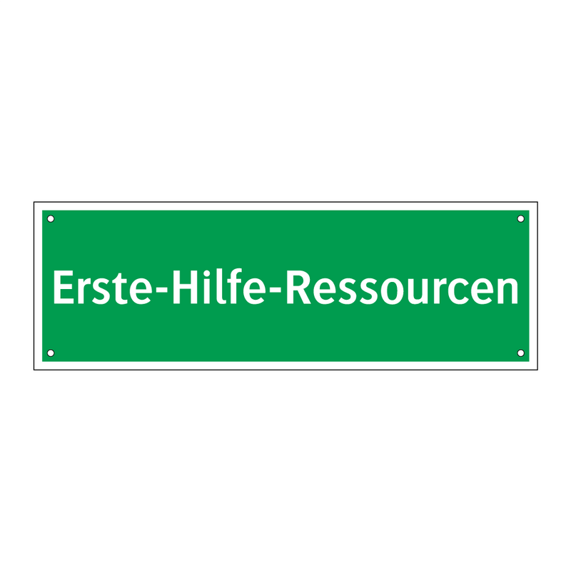 Erste-Hilfe-Ressourcen