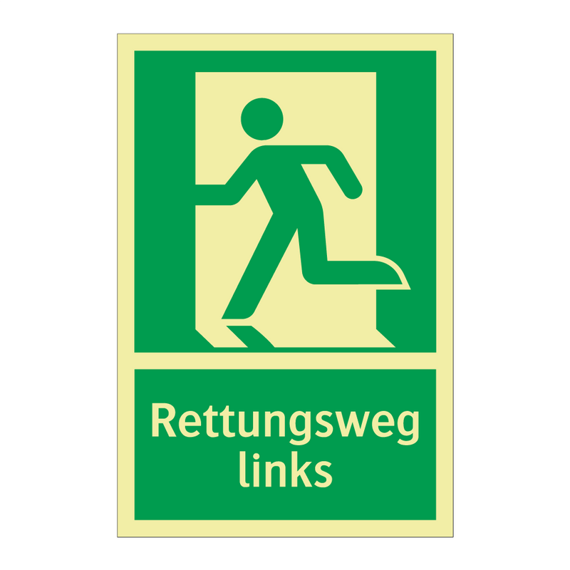 Rettungsweg links