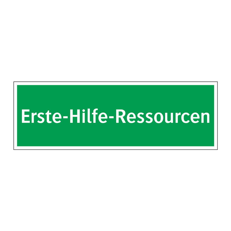 Erste-Hilfe-Ressourcen