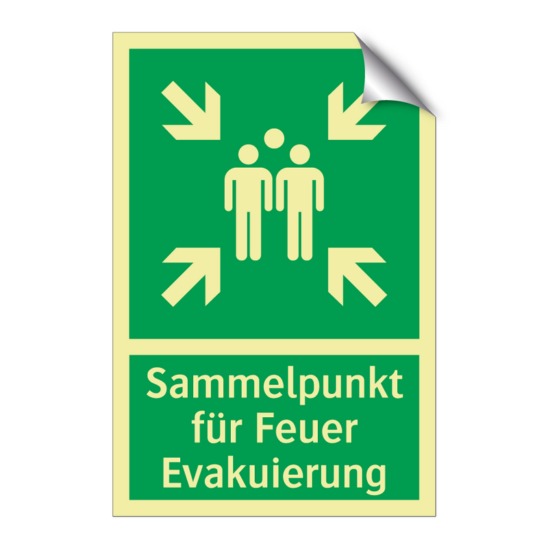 Sammelpunkt für Feuer Evakuierung