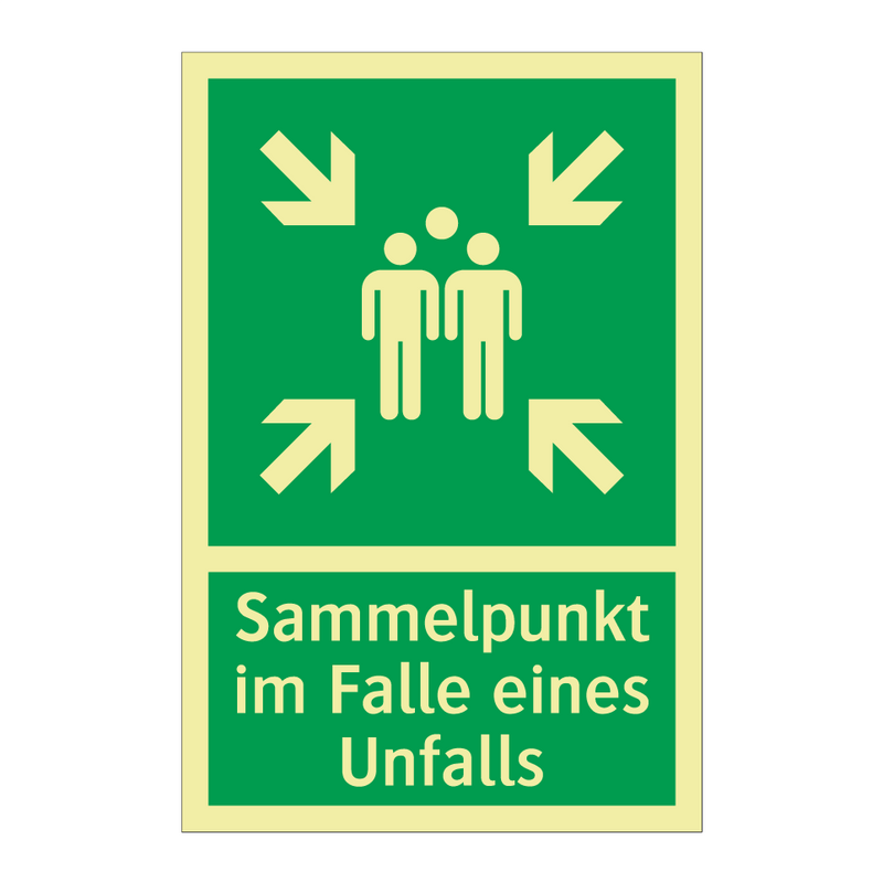 Sammelpunkt im Falle eines Unfalls