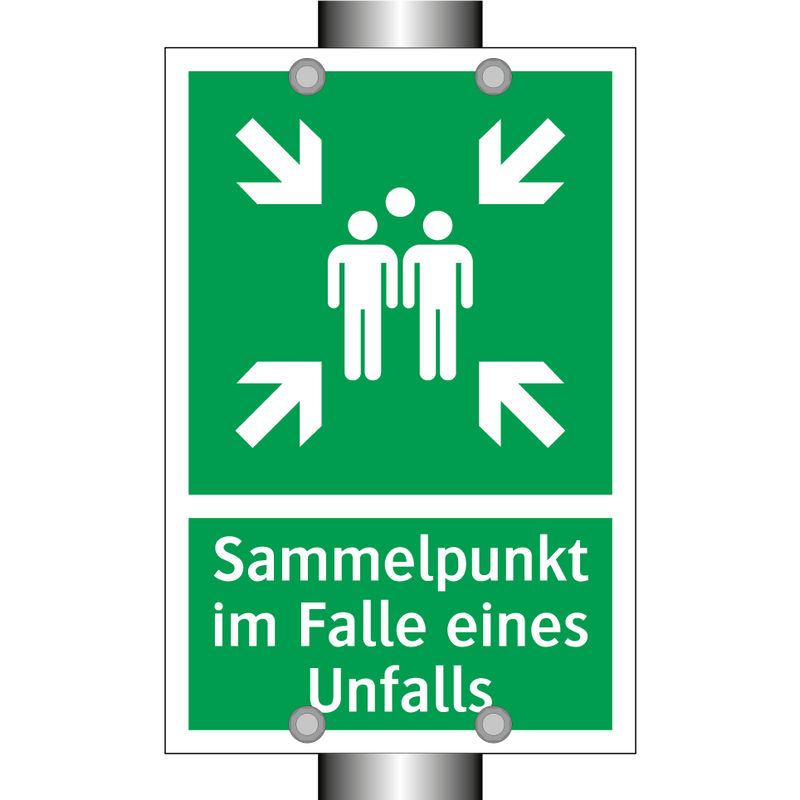 Sammelpunkt im Falle eines Unfalls