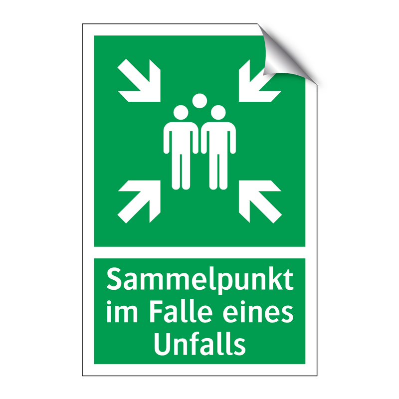 Sammelpunkt im Falle eines Unfalls