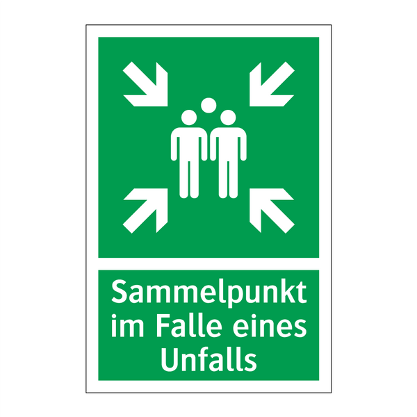 Sammelpunkt im Falle eines Unfalls