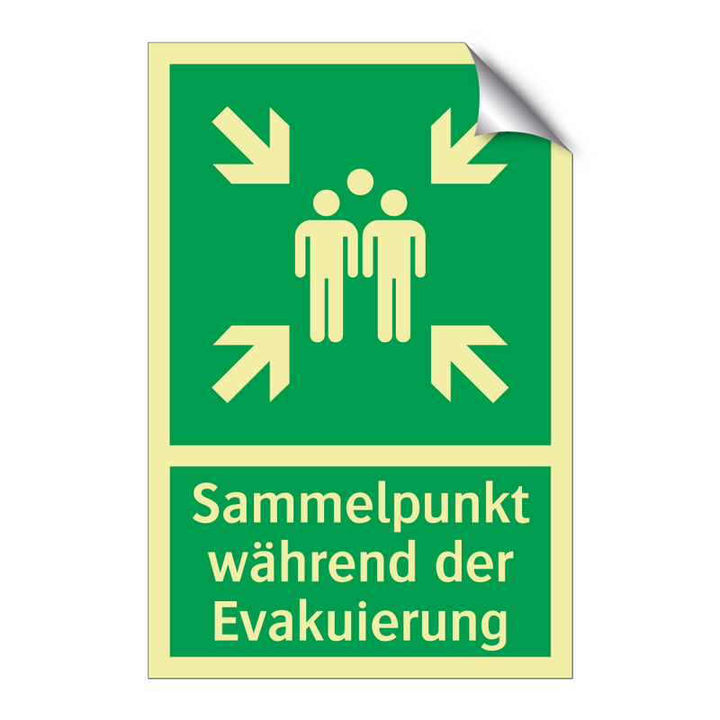 Sammelpunkt während der Evakuierung