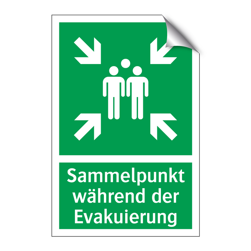 Sammelpunkt während der Evakuierung