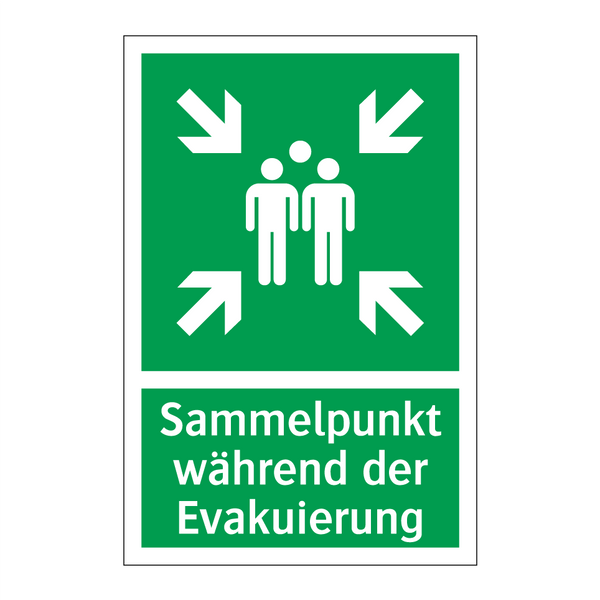 Sammelpunkt während der Evakuierung