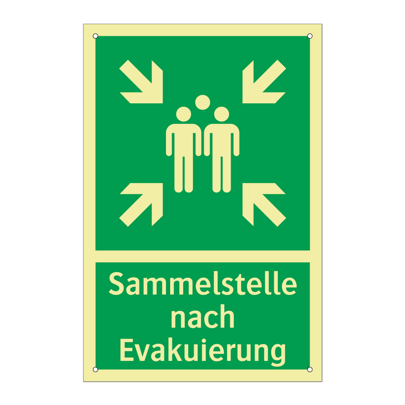 Sammelstelle nach Evakuierung