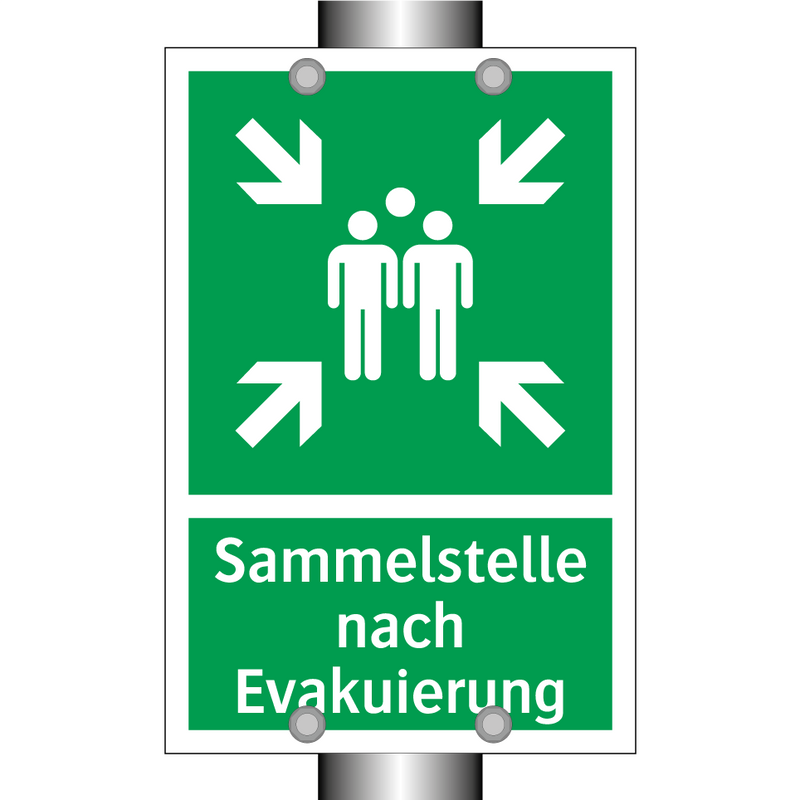 Sammelstelle nach Evakuierung