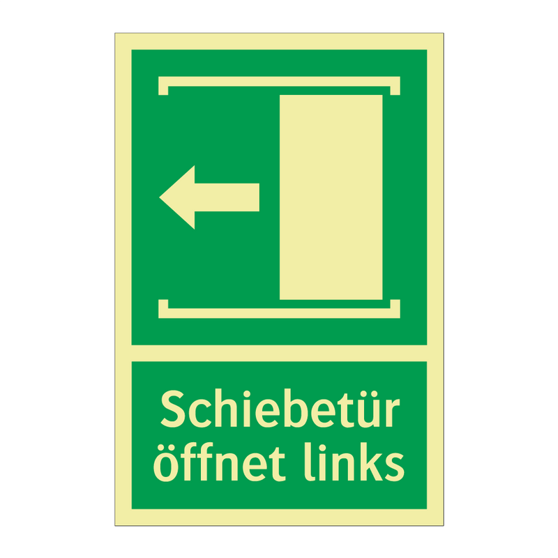 Schiebetür öffnet links