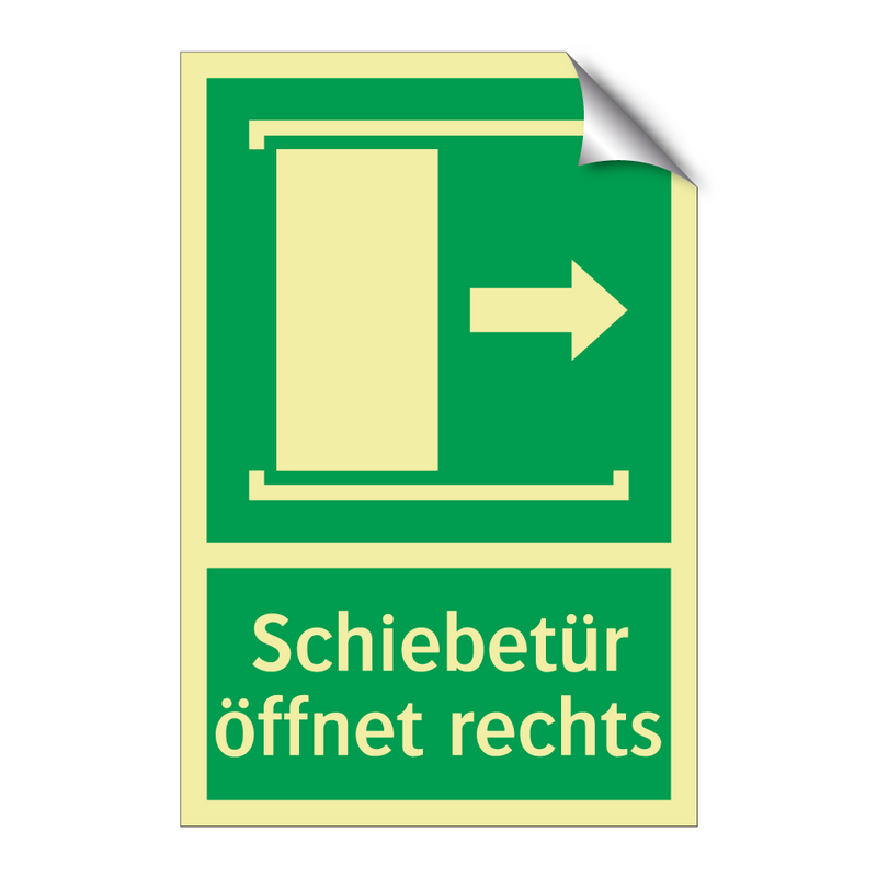 Schiebetür öffnet rechts