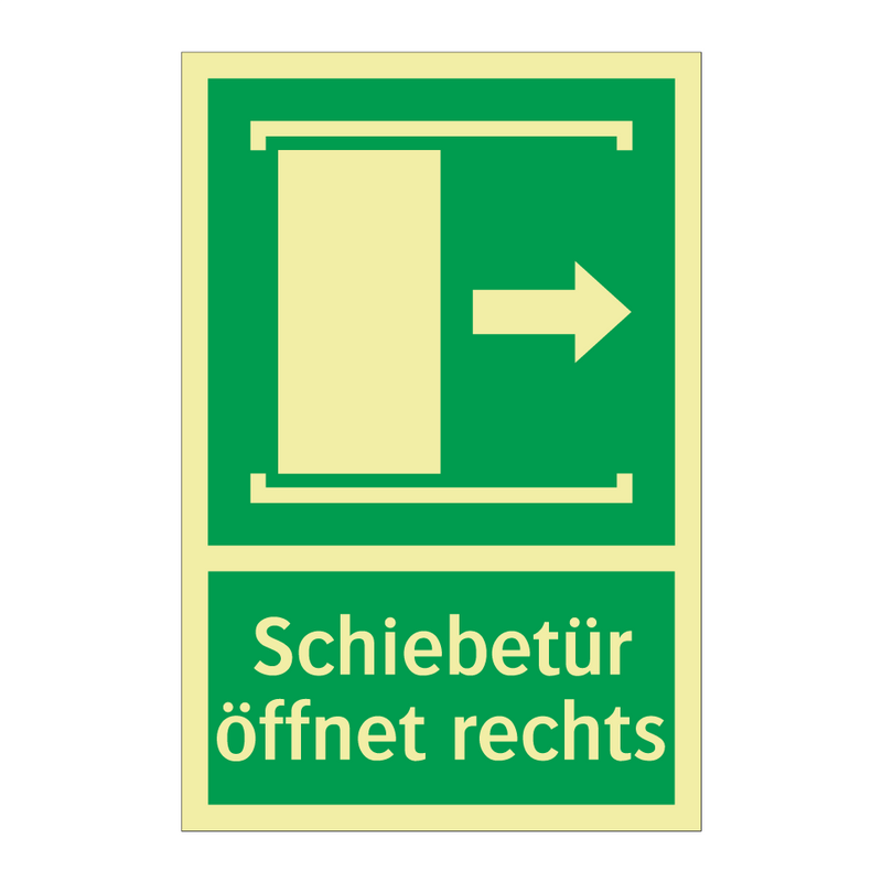 Schiebetür öffnet rechts