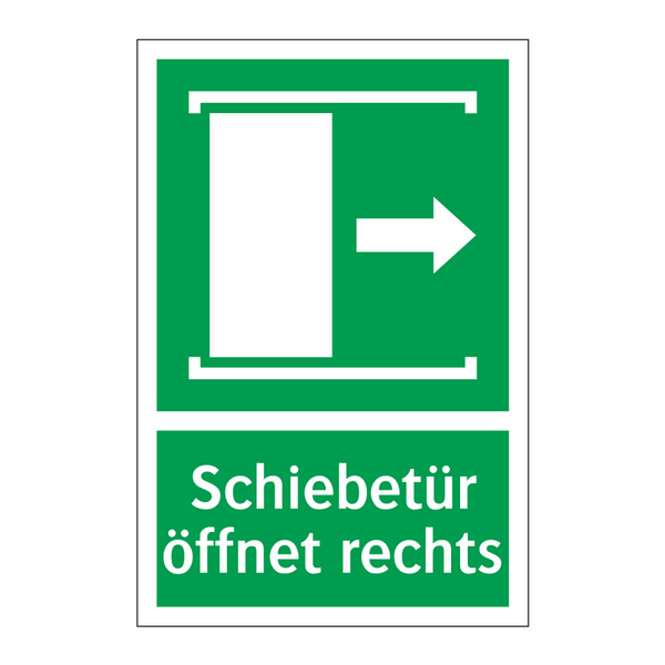 Schiebetür öffnet rechts