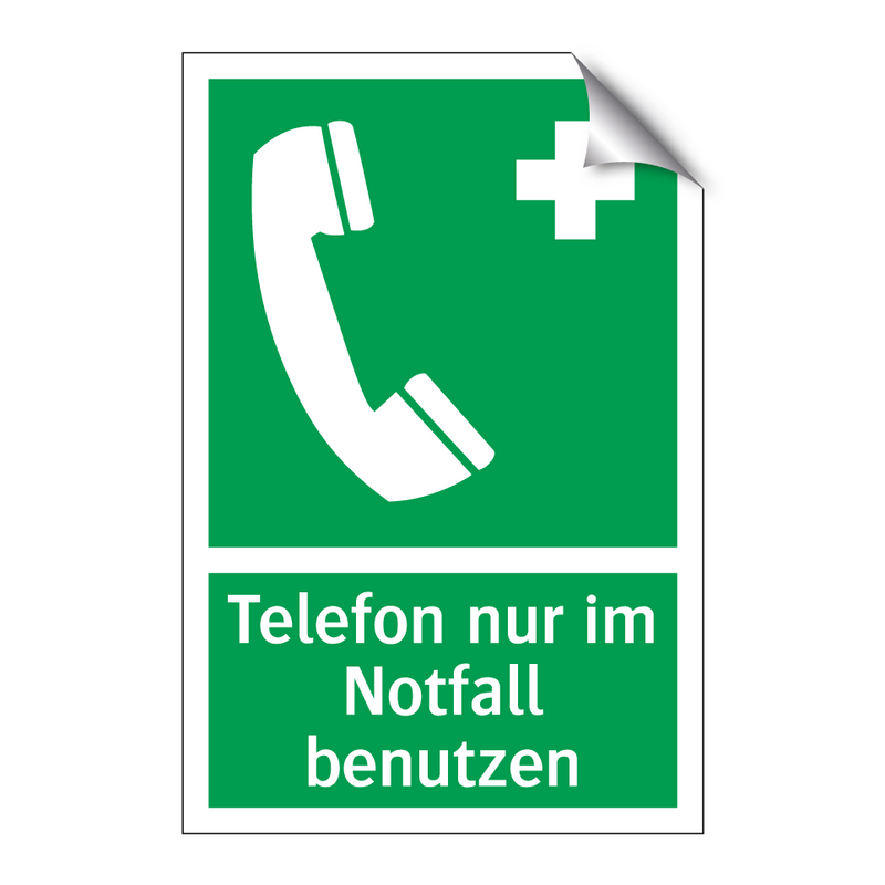 Telefon nur im Notfall benutzen