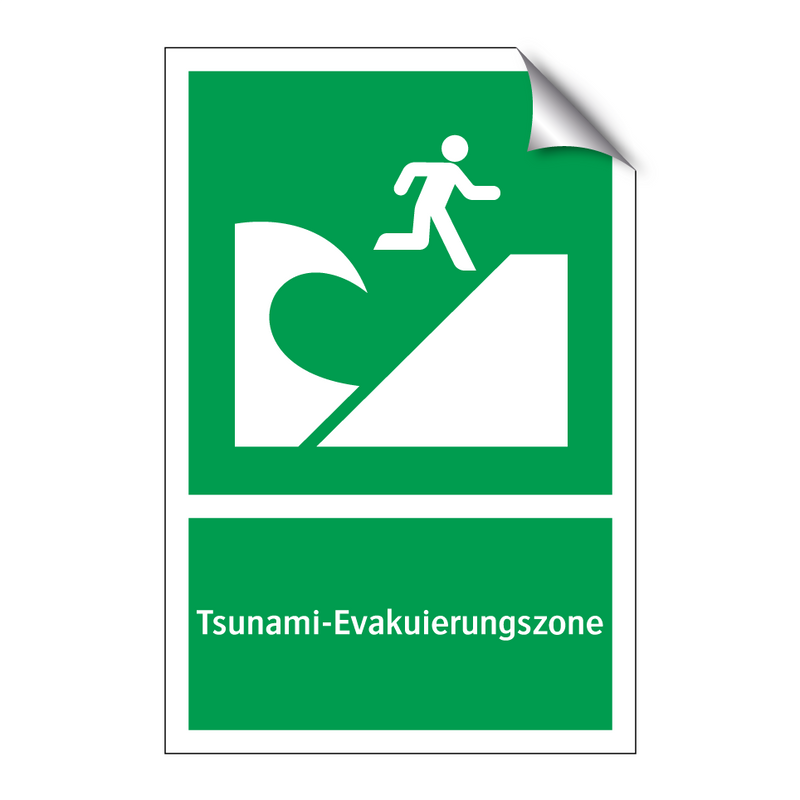 Tsunami-Evakuierungszone