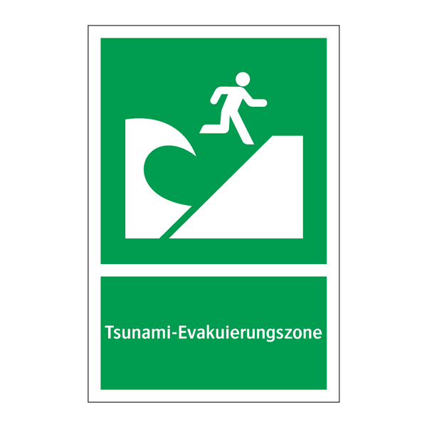 Tsunami-Evakuierungszone