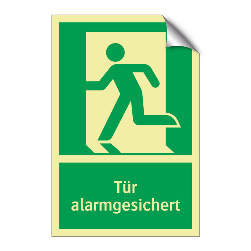 Tür alarmgesichert