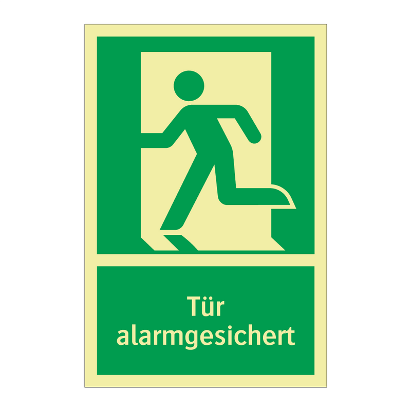 Tür alarmgesichert