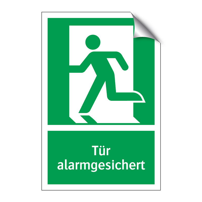 Tür alarmgesichert