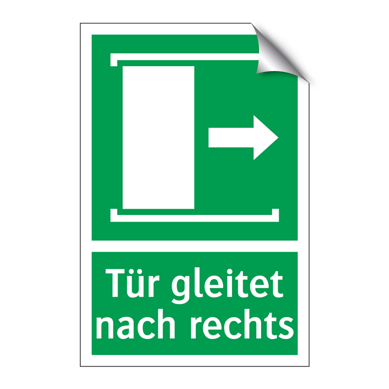 Tür gleitet nach rechts