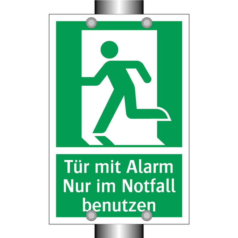 Tür mit Alarm Nur im Notfall benutzen