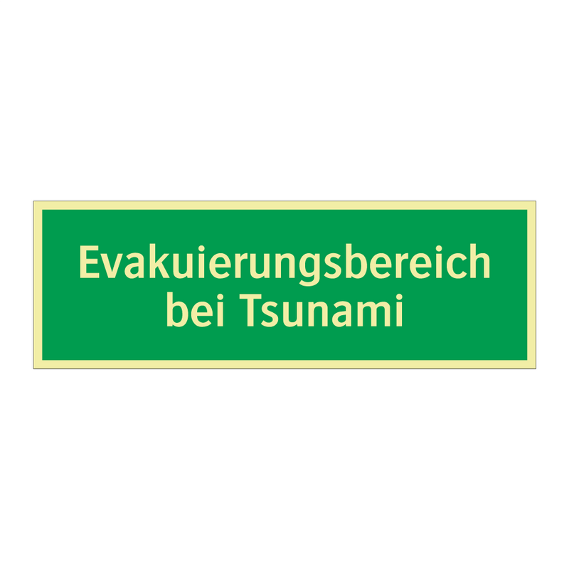 Evakuierungsbereich bei Tsunami