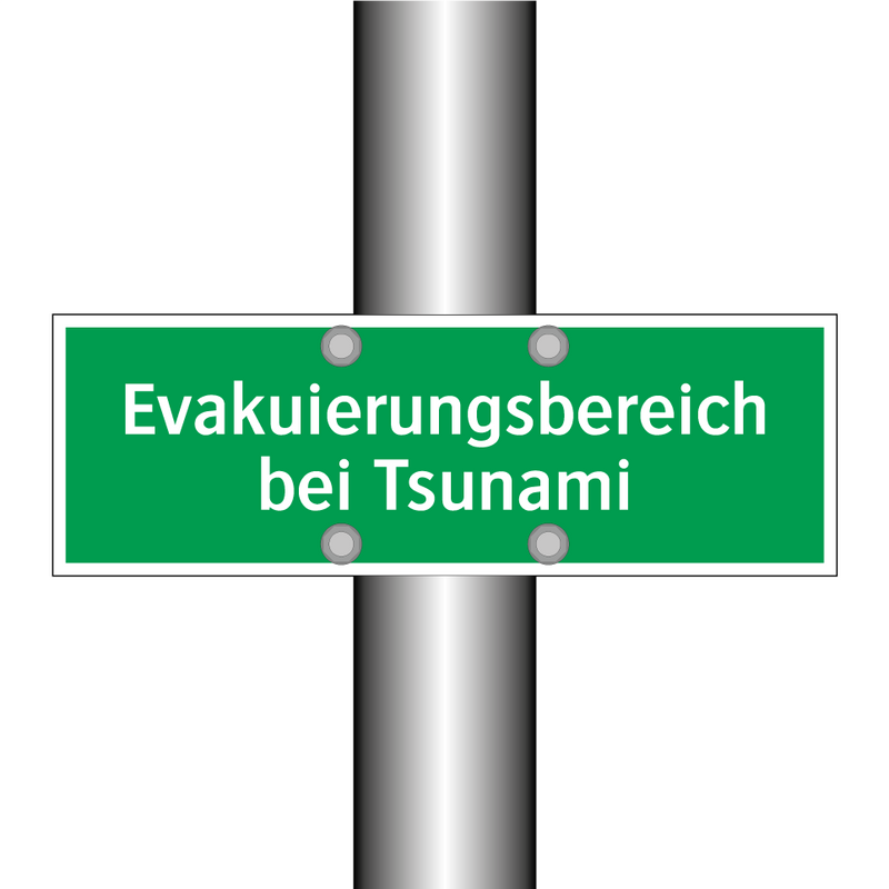 Evakuierungsbereich bei Tsunami