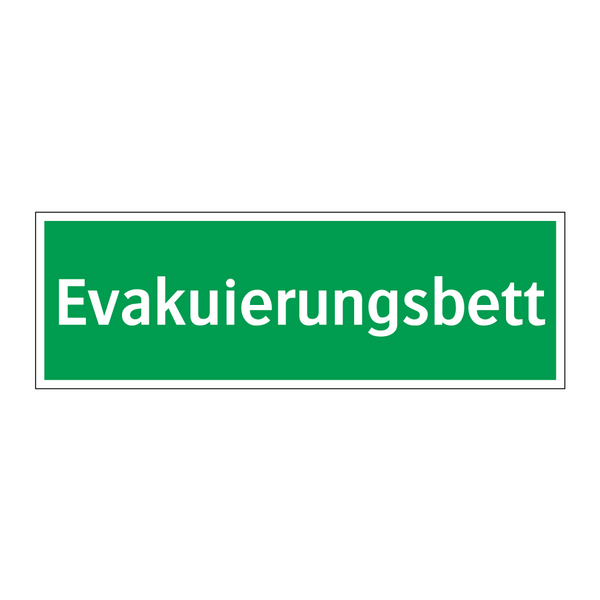 Evakuierungsbett